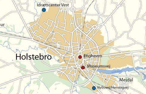 Kort Over Holstebro By Parkering Kort Over Holstebro By