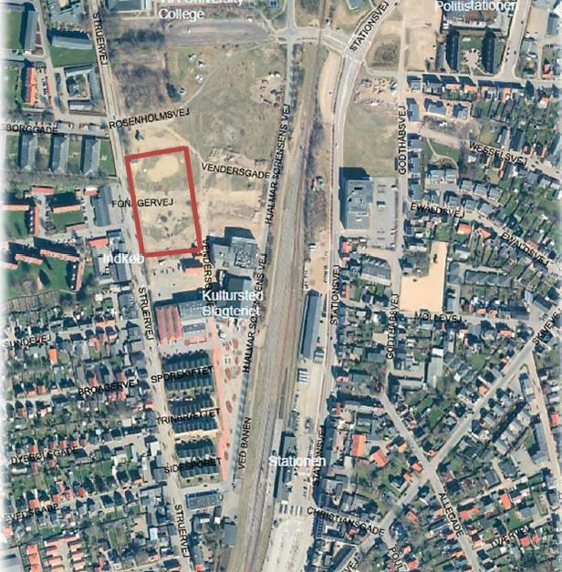 Markering af grunden på slagteriet