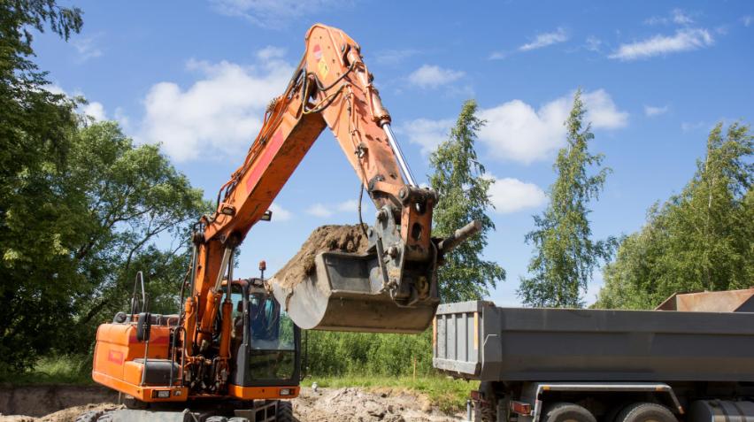 Parcelhus under bygning