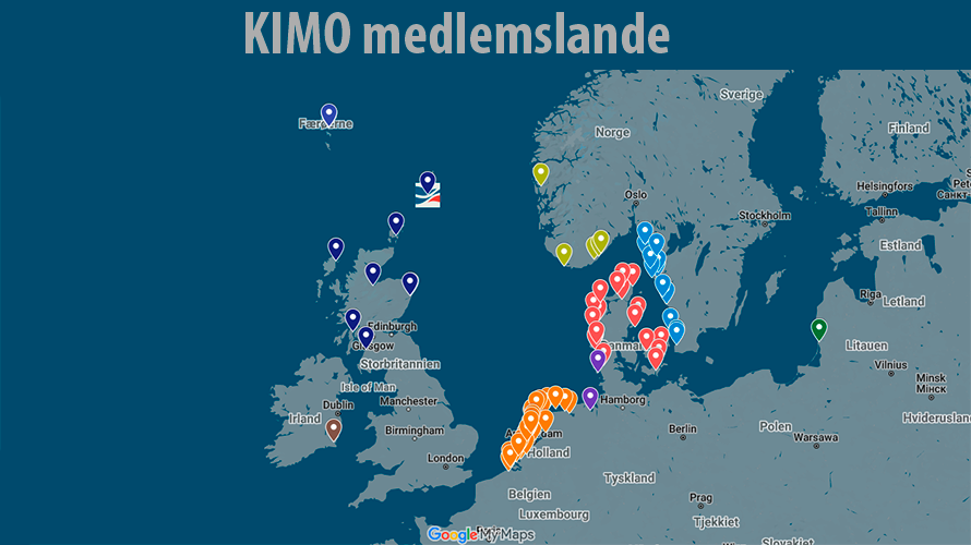 Oversigt over KIMO medlemslande