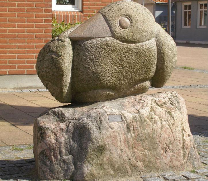 Billede af Henrik Voldmester-skulptur