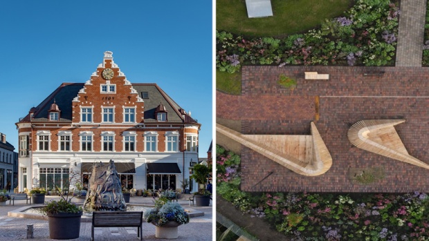 Karolinebygningen på Store Torv og Den Grønne Rute i Holstebro vandt Arkitekturprisen 2026 i hver sin kategori.