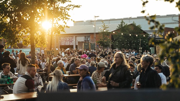 Billedtekst: Holstebro Streetfood Festival på sydsiden af Slagteriet i Holstebro