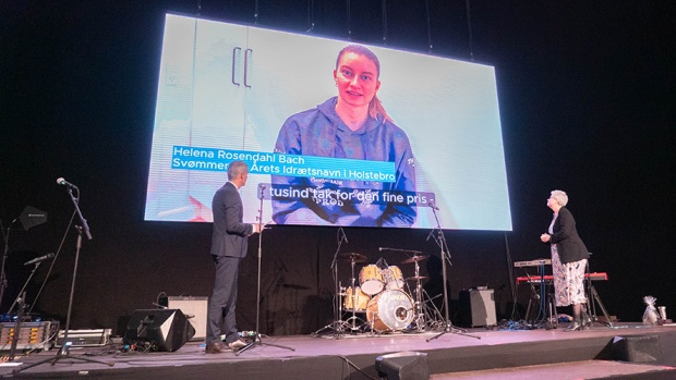 Billedtekst: Ved sidste års Sportsgalla blev svømmeren Helena Rosendahl Bach kåret som Årets Idrætsnavn.