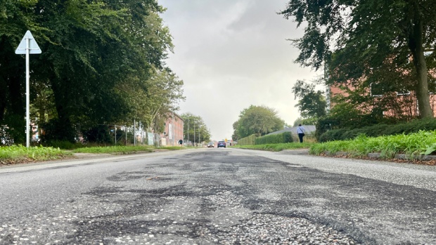 Arbejdet med at renovere Struervej begynder ved Hunsballevej og bevæger sig mod syd mod jernbanen.