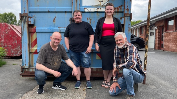 Foto: Crazy Roads består af fra venstre Martin Sommerfeldt, Søs Margaretha Wienstern, Liv Vips, Mark Benton. Det femte medlem Tine Jensen. var ikke til stede.