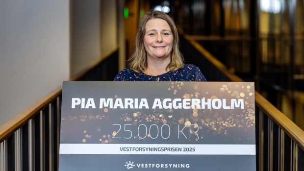 Pia Maria Aggerholm er dette års modtager af Vestforsyningsprisen. Foto: Anders Trærup.